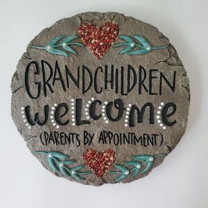 Carson Round Granchildren Welcome Parents By Appointment In/Outdoor Wall Plaque